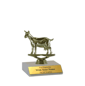 Participation Trophies with Marble Platform - Goat - Click to enlarge