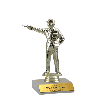 Participation Trophies with Marble Platform - Marksman - Click to enlarge