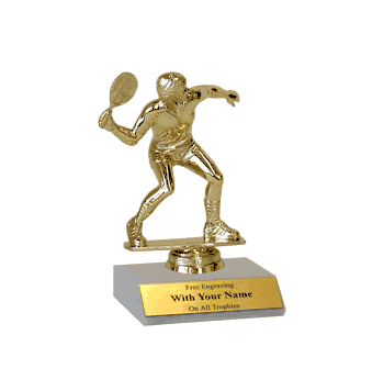 Participation Trophies with Marble Platform - Racquetball - Click to enlarge