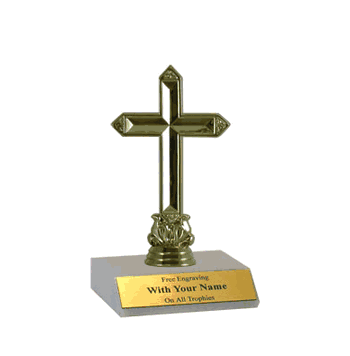 Participation Trophies with Marble Platform - Religious - Click to enlarge