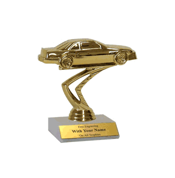 Participation Trophies with Marble Platform - Stock Car - Click to enlarge