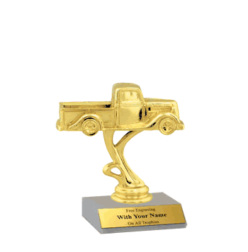 Participation Trophies with Marble Platform - Vintage Pick-up Truck - Click to enlarge