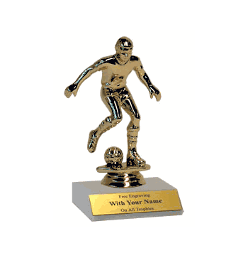 Boy's & Girls Soccer Participation Trophy - Marble Base - Click to enlarge