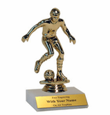 Boy's & Girls Soccer Participation Trophy - Marble Base