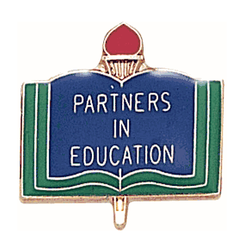 Partners In Education Lapel Pins TrophyCentral