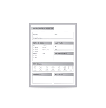 Patient Room Whiteboard, 3'H x 2'W - Click to enlarge