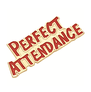Perfect Attendance Pins - Click to enlarge
