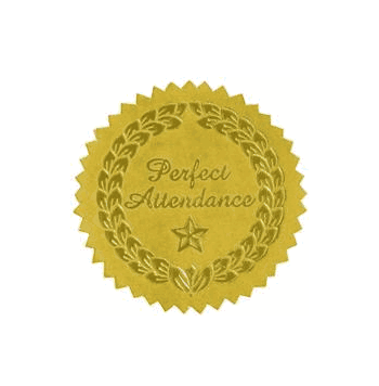 Perfect Attendance Seals - Click to enlarge