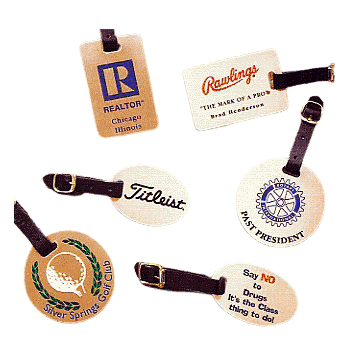 Personalized Luggage & Golf Bag Tags - Click to enlarge