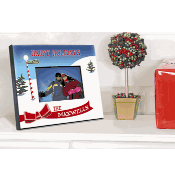 Personalized North Pole Holiday Picture Frame - Click to enlarge