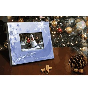 Personalized Snow Day Picture Frame - Click to enlarge