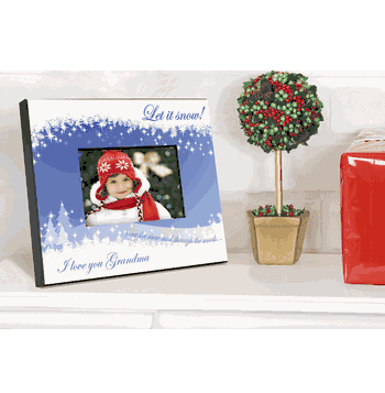 Personalized Snowcapes Picture Frame - Click to enlarge