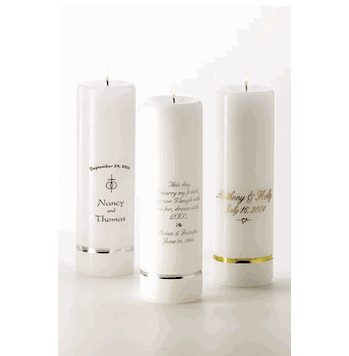 Personalized Unity Candles - Click to enlarge