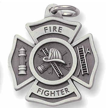 Pewter Key Chains -Firefighter - Click to enlarge