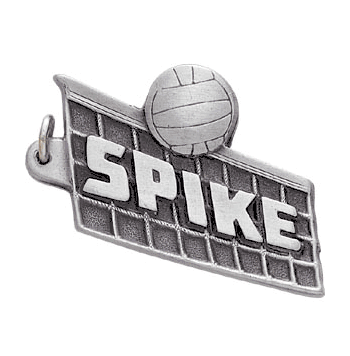 Pewter Key chains -Volleyball - Click to enlarge