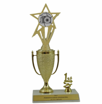 Photography 1st, 2nd and 3rd Place Award Cup Trophy - Click to enlarge