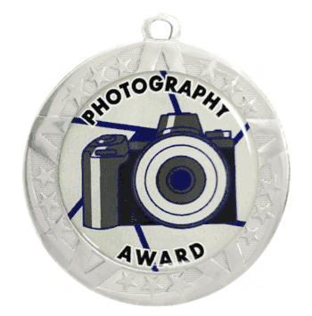 Epoxy Dome Silver Frame Insert Medal: Photography - Click to enlarge