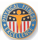 Physical Fitness Medal Insert (Etched)