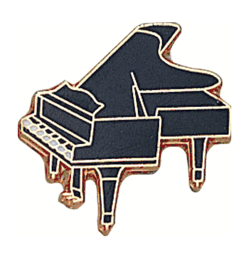 Piano Lapel Pins - Click to enlarge
