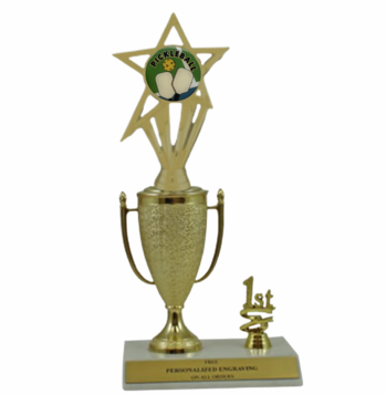 Pickleball 1st, 2nd and 3rd Place Award Cup Trophy - Click to enlarge