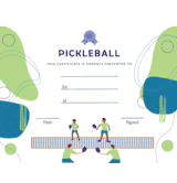Pickleball - Free Template - Men's Doubles
