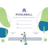 Pickleball - Free Template - Men's Singles