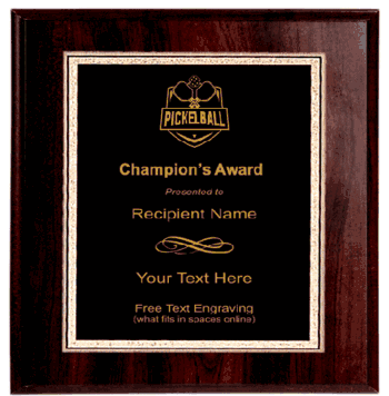 Pickleball Plaque - Click to enlarge