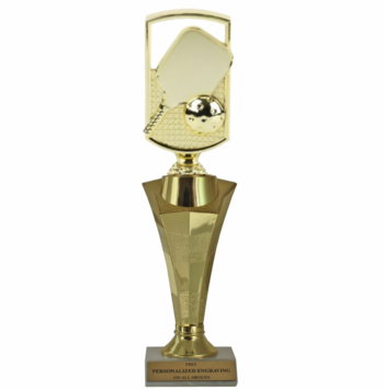 Pickleball Star Column Trophy - Click to enlarge
