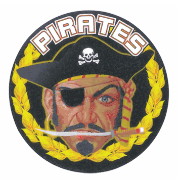 Pirates Medal Mascot Medal Insert - Click to enlarge