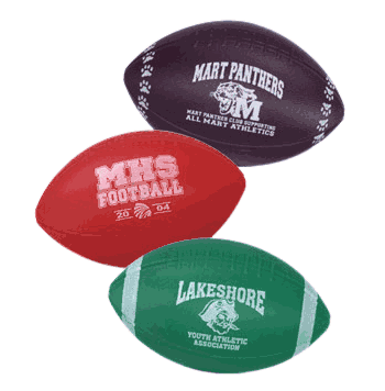Plastic Footballs - Click to enlarge