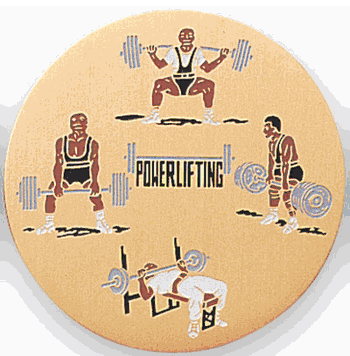 Power Lifting Medal Insert (Etched) - Click to enlarge