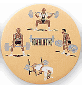 Power Lifting Medal Insert (Etched)