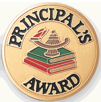 Principal's Award Medal Insert (Etched) - Click to enlarge