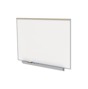 Proma Magnetic Porcelain Projection Dry Erase Board with Aluminum Frame, 4'H x 8'W - Click to enlarge