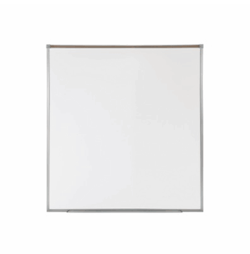 Proma Magnetic Porcelain Projection Dry Erase Board with Aluminum Frame, 4'H x 4'W - Click to enlarge