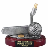 Putter & Golf Ball Trophy