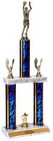 Quick-Ship Two-Tier Trophy - Basketball Shooter
