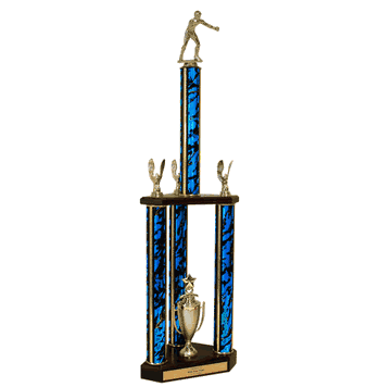 Quick-Ship Champions Line 3-Column Trophies - Boxing - Click to enlarge