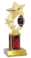 Spinner Trophy with Column - Football
