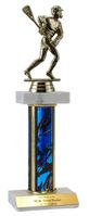 Double Platform Trophies in 3 Sizes - Lacrosse