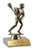 Participation Trophies with Marble Platform - Lacrosse
