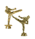 Quick-Ship Two-Tier 3-Column Trophies - Karate - 2