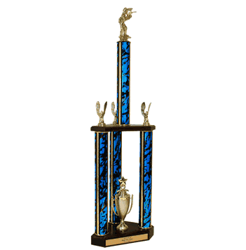 Quick-Ship Two-Tier 3-Column Trophies - Paintball - Click to enlarge