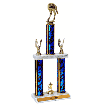 Quick-Ship Two-Tier Gag Trophies - Click to enlarge