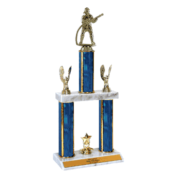 Quick-Ship Two-Tier Trophies - Firefighter - Click to enlarge