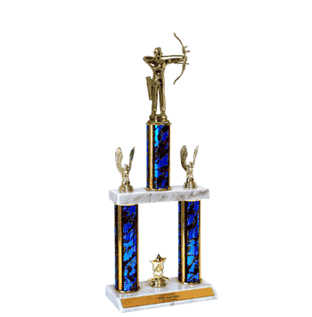 Quick-Ship Two-Tier Trophies with Archery Figure - Click to enlarge