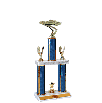 Quick-Ship Two-Tier Trophies with Camaro Figure - Click to enlarge
