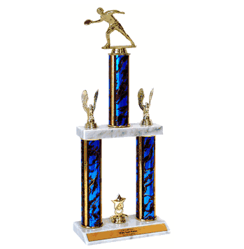 Quick-Ship Two-Tier Trophies with Disc Golf Figure - Click to enlarge