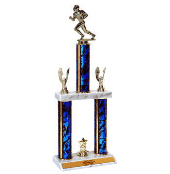 Two Tier Football Figure Trophy - Click to enlarge