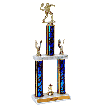 Quick-Ship Two-Tier Trophies with Racquetball Figure - Click to enlarge